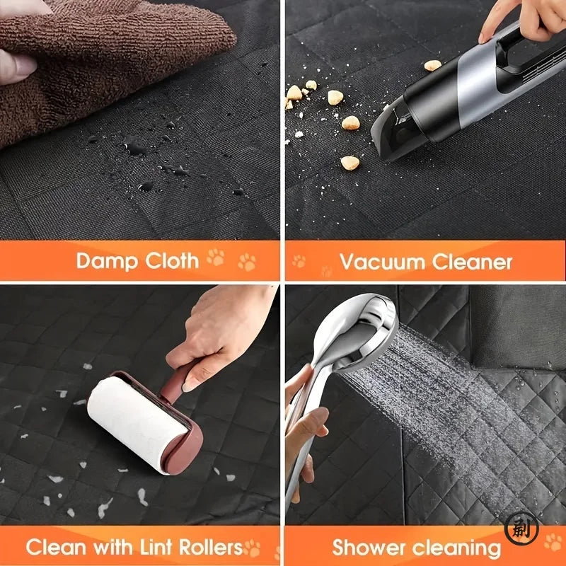 Waterproof Dog Car Seat Cover Hammock – Scratch-Resistant, Non-Slip Back Seat Protector for Pets