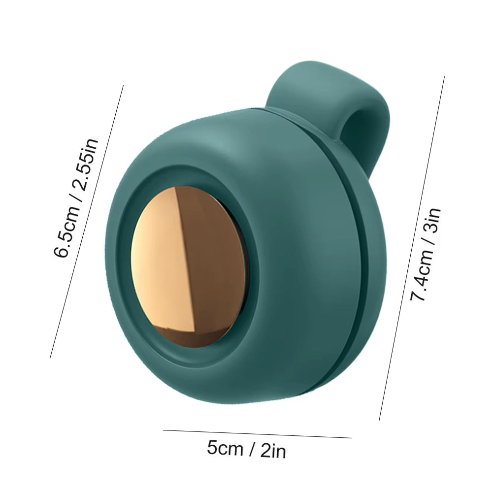 Portable Bladeless Clip Fan – Quiet Lightweight Waist/Neck Fan with 3 Speeds, USB-C Rechargeable Mini Body Fan for Office, Outdoor Work, Gym & Travel