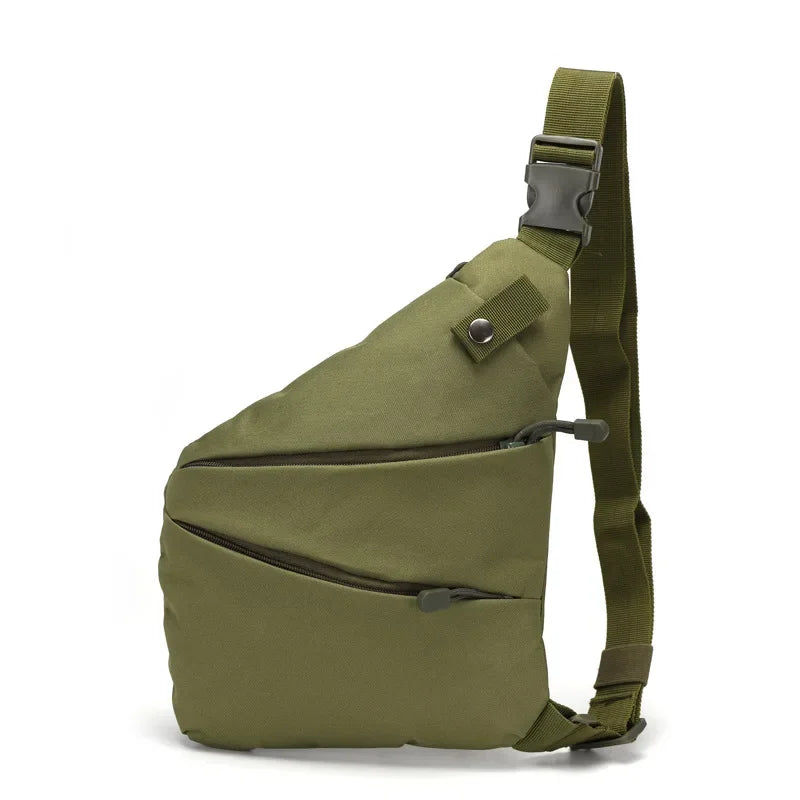 Camouflage Tactical Chest Bag – Waterproof Nylon Crossbody Sling Bag with Adjustable Strap