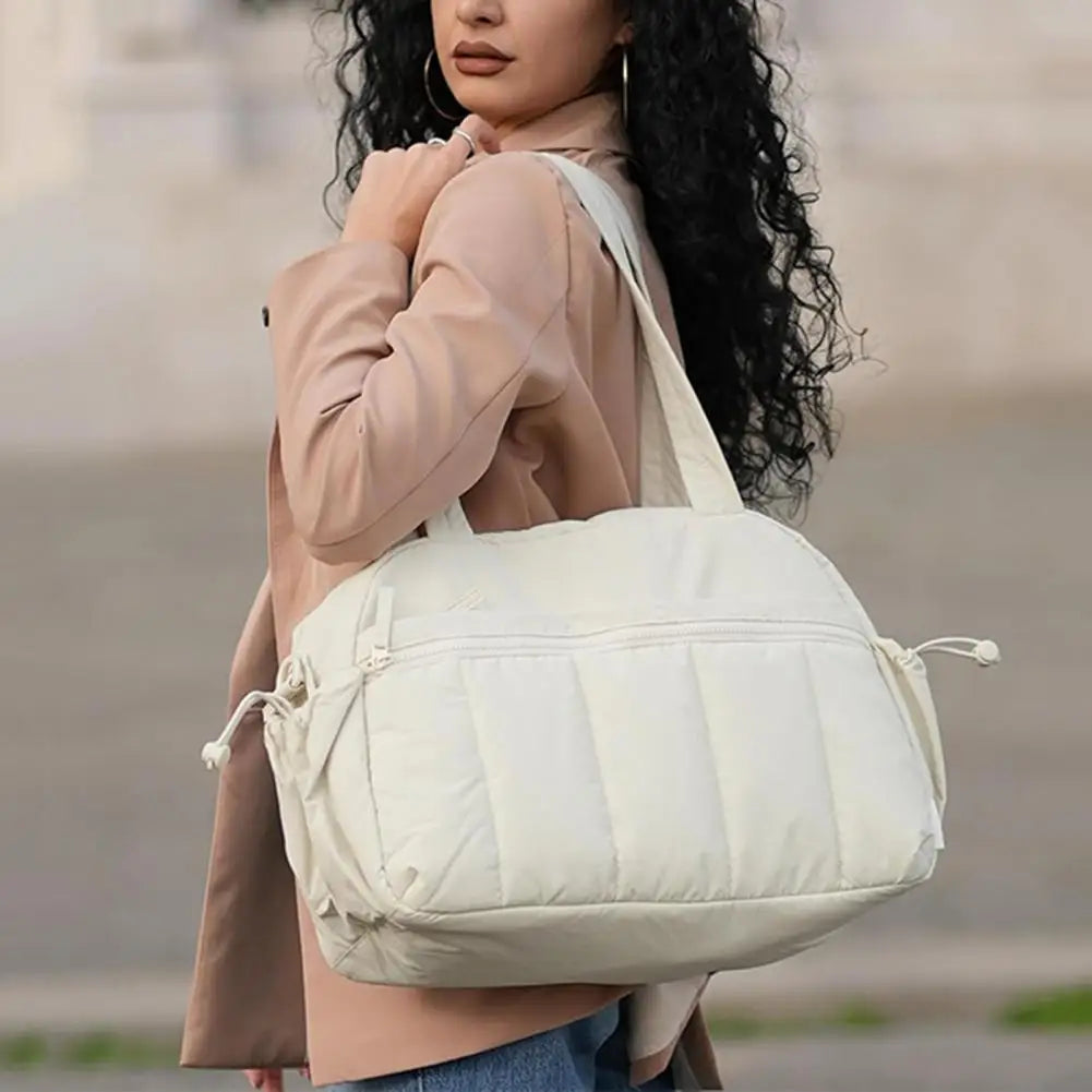 Travel Gym Handbag with Large Waterproof Wet/Dry Pocket – Carry-On Duffel Bag with Shoulder Strap & 5 Exterior Pockets