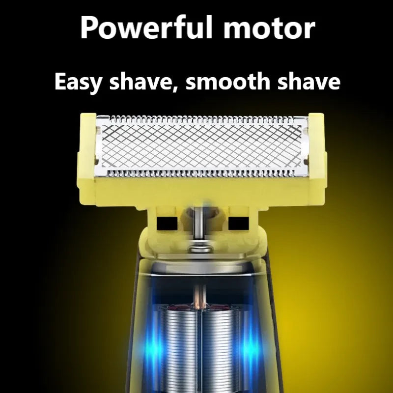 Intimate Hair Trimmer for Sensitive Areas – Precision Waterproof Shaver with Adjustable Combs for Bikini, Body, Face & Beard