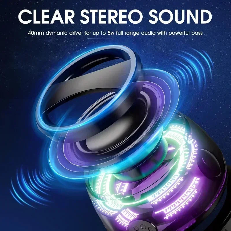 G200 Magnetic Bluetooth Speaker – Portable Mini RGB Speaker with Phone Holder, BT 5.3, 7-Hour Playback, Game Mode Low Latency & Deep Bass