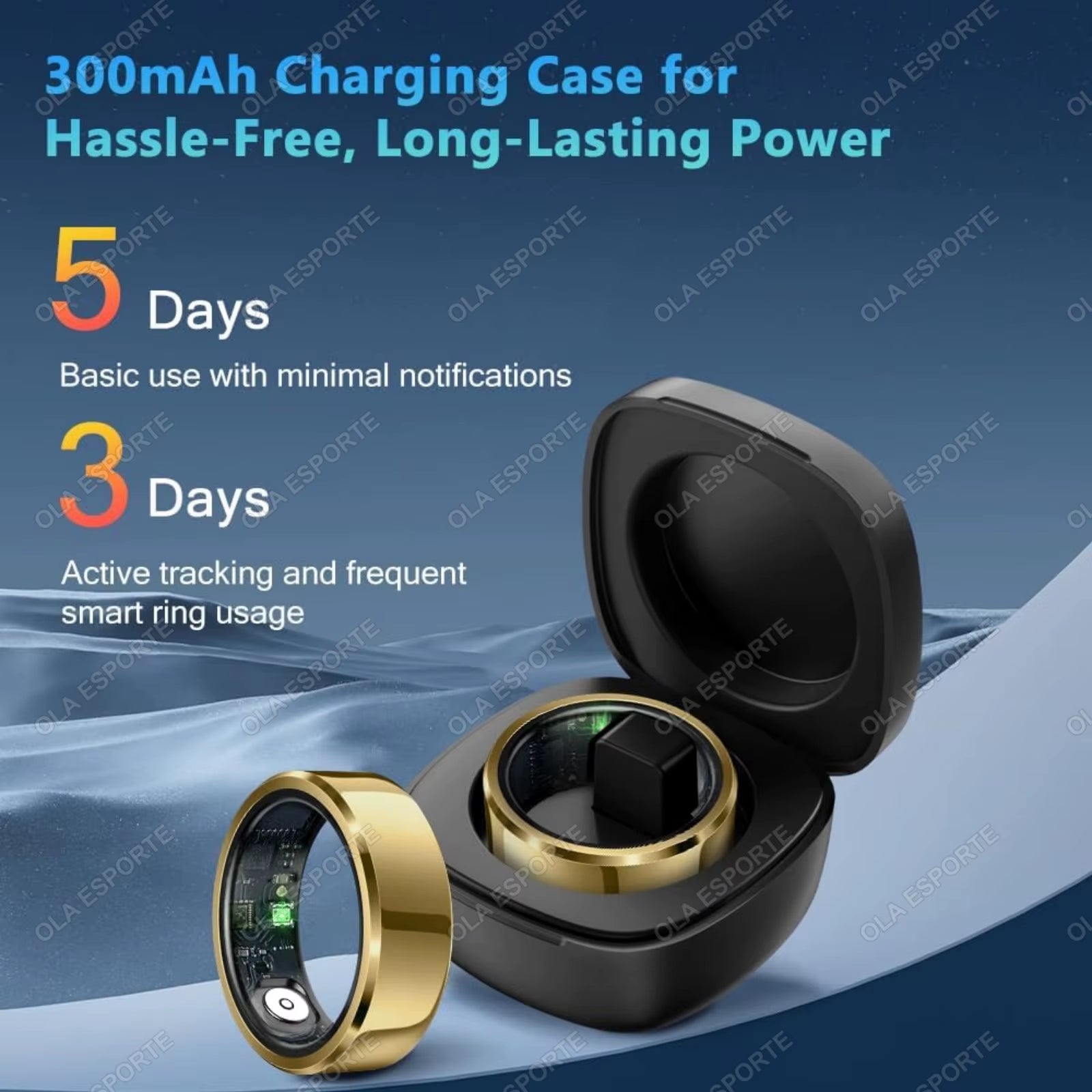 2025 Smart Health Ring – Blood Pressure, Heart Rate & Sleep Monitoring | IP68 & 5ATM Waterproof Multi-Sport Smart Ring