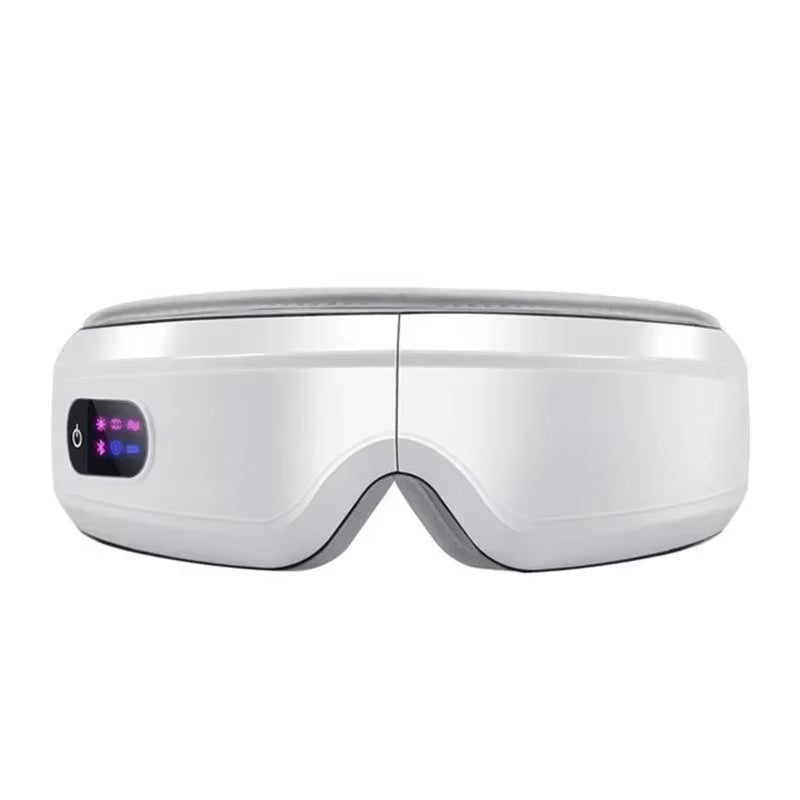 Smart 4D Eye Massager with Hot Compress (42°C), Airbag Vibration, Bluetooth Music & 4 Modes – Foldable Rechargeable