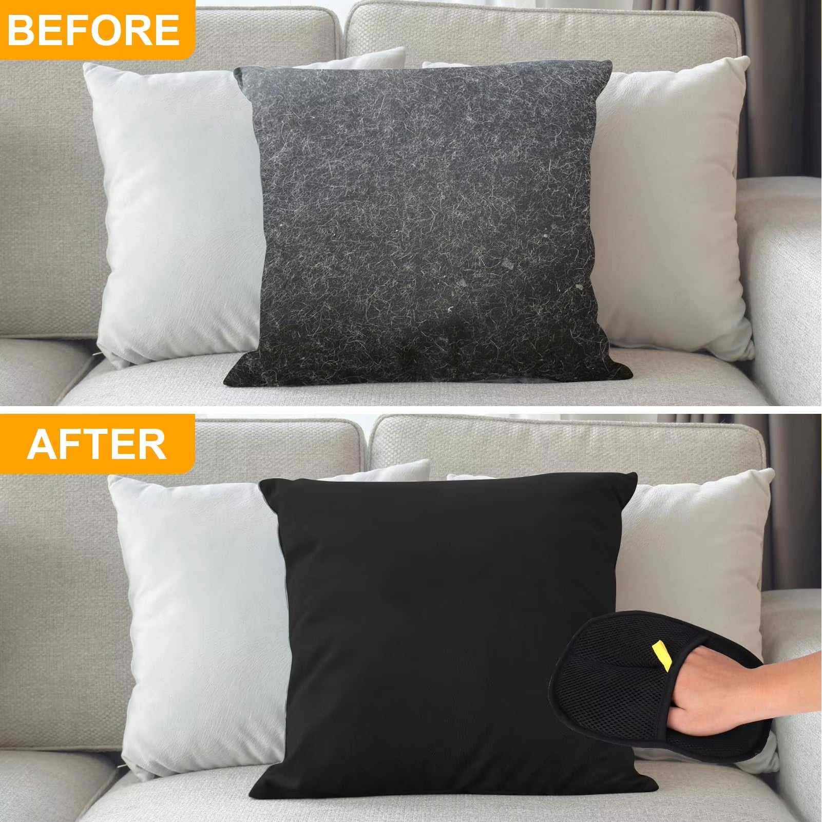 Double-Sided Pet Grooming Hair Remover Glove – Electrostatic Fur Removal for Cats & Dogs, Washing & Bathing Glove