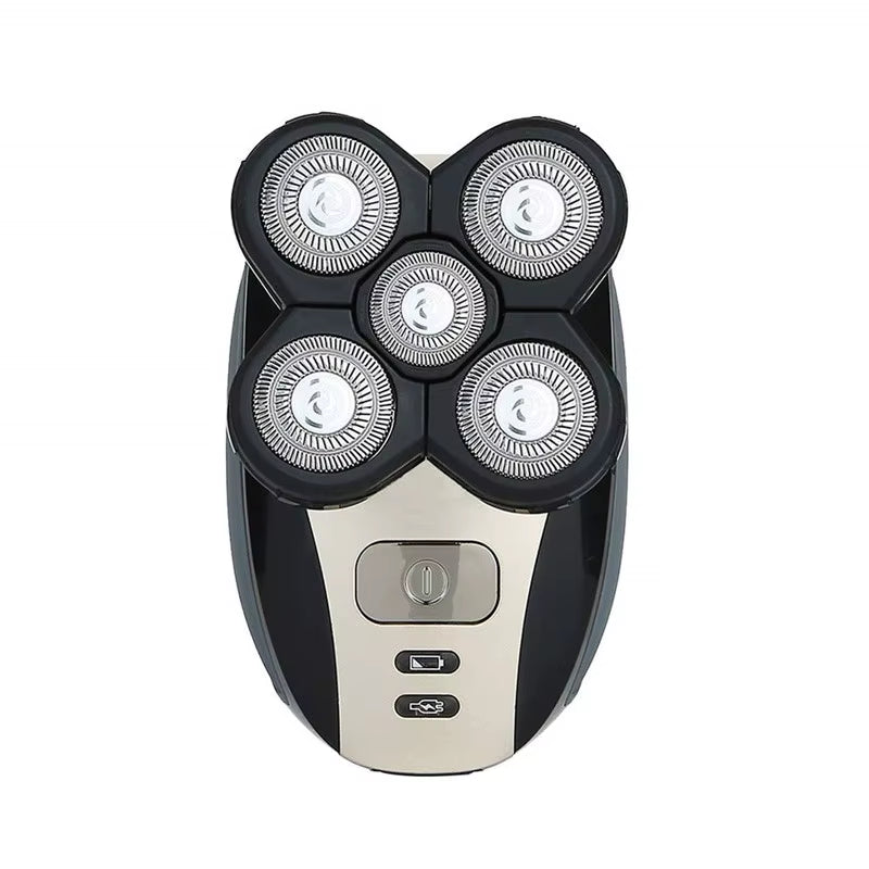 5-in-1 Multifunction Electric Shaver for Men – 6-Blade Waterproof Grooming Kit, Wet & Dry Rechargeable Face Shaver with USB Charging